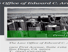 Tablet Screenshot of edwardarthurlaw.com